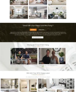 Mẫu Website Bất động sản 11