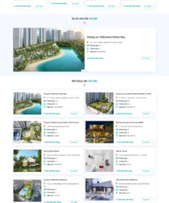 Mẫu Website Bất động sản 12
