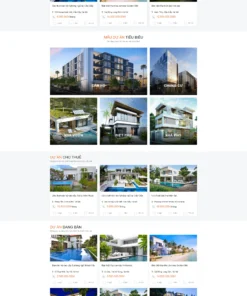 Mẫu Website Bất động sản 16